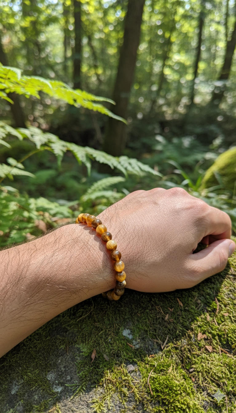 Yellow Cat's Eye Bracelet