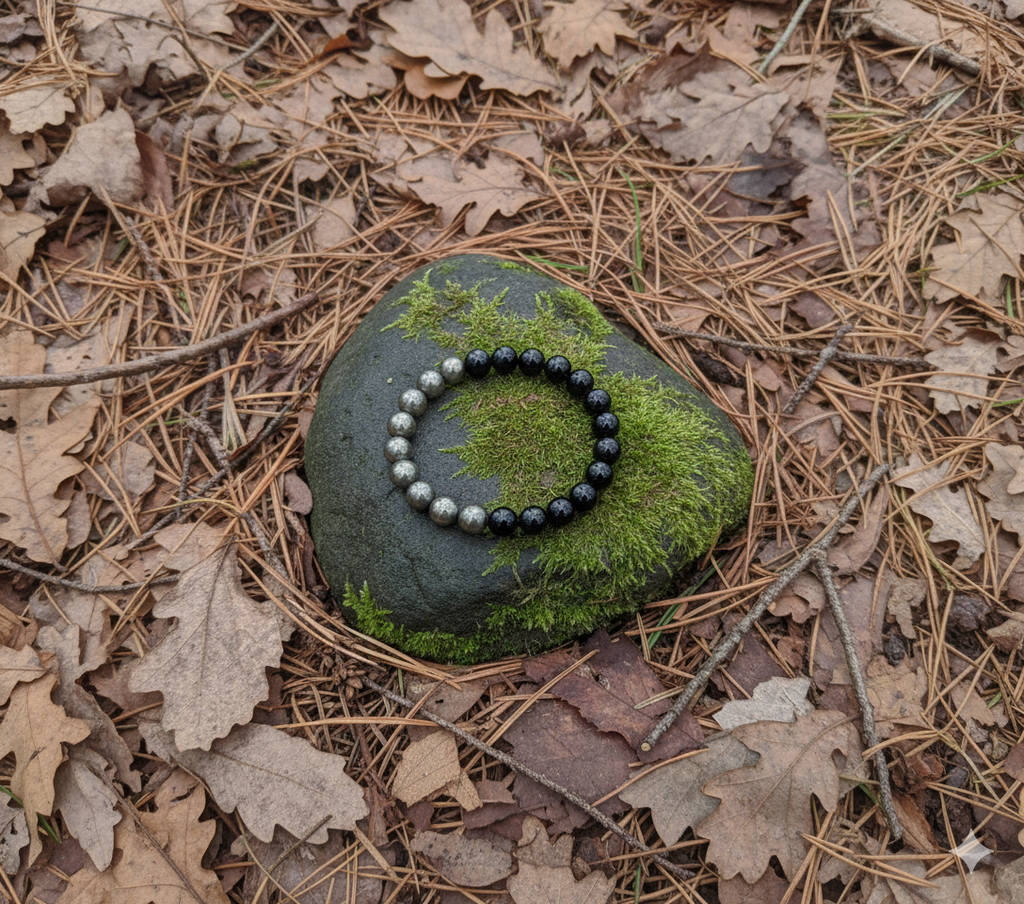 Pyrite + Black Tourmaline Bracelet