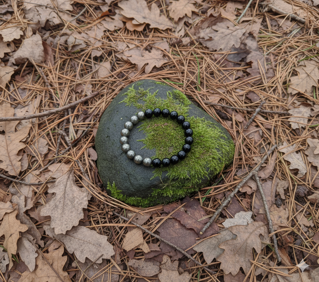 Pyrite + Black Tourmaline Bracelet